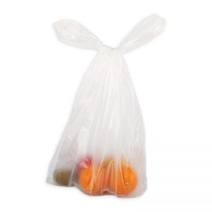 VEST CARRIER <b>RECYCLED</b> <b>PLASTIC</b> BAGS Side Gusset Heat Seal Gravure Printed - Product Image 2