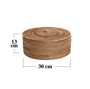 Boîte à lunch de conception flexible écologique en rotin fait à la main Versalite robuste panier de rangement durable de haute qualité boîte-cadeau décorative - Product Image 1