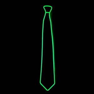 EL alambre de cuello corbata raya LED rayas de neón brillantes haciendo accesorios de <span class=keywords><strong>moda</strong></span> luminosa hombres corbata - Product Image 5