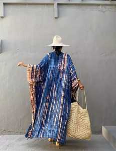 Trendy Summer <b>Women</b> Wear Rayon <b>Tie</b> Dye Casual Robe Kimono - Product Image 3