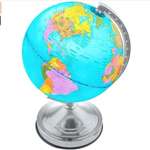 Illuminated Kids Globe with Stand Educational Gift with Detailed World Map and LED Night Light