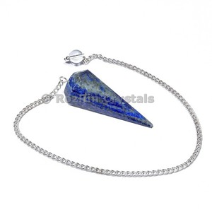 Lapis lazuli 12 pendule à facettes - Product Image 1