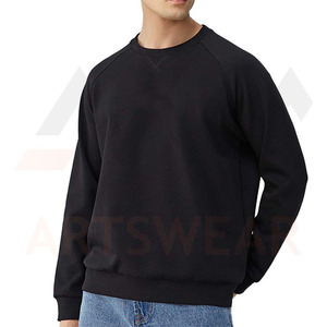 Sweat-shirts personnalisés à col rond brodés, prix de gros, pull-over 100% coton molletonné, couleur unie, vêtements d'hiver de haute qualité - Product Image 3