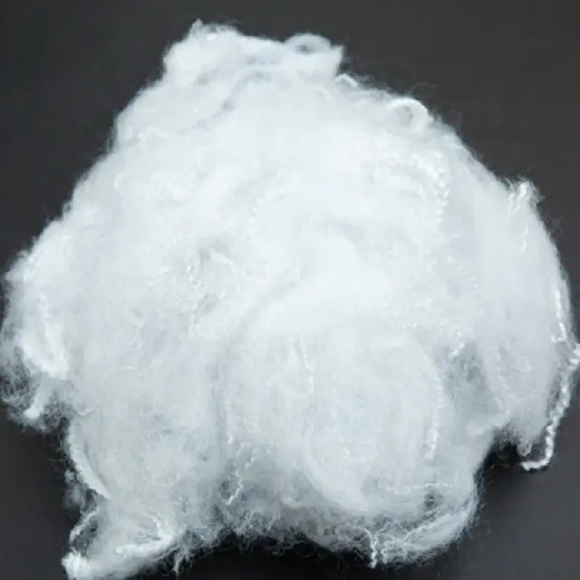 100% Polyester Staple Fiber 6D Micro Solid White Vikohasan Manufacturer and synthetic fiber and GRS recycled polyester fibre