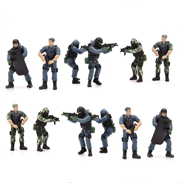 Make Your Own Soldiers Action Figures with Weapon Small Plastic PVC Unisex 1/6 Movie & TV