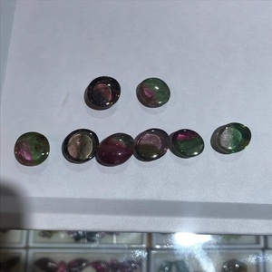 Tcare — Cabochons colorés Tourmaline - Bi Color, Cabochons de Tourmaline multicolore - Product Image 2