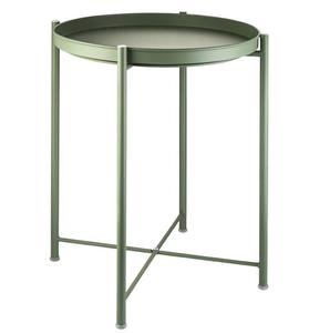 Mesa auxiliar de sofá de metal pintado azul cielo para uso decorativo de la sala de estar del hogar - Product Image 2