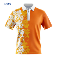 Vente en gros de polos en coton respirant à séchage rapide Polo sur mesure de bonne qualité pour hommes Impression numérique Conception personnalisée