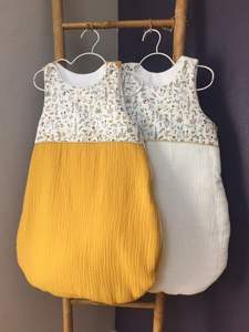 Sac de couchage pour bébé en coton jersey simple 160 gsm avec logo et étiquette de conception personnalisée 100 fabricants certifiés Inde - Product Image 2