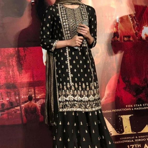 NEW--KURTA, SARARA, vestido DUPATTA con ELEGANT---ZARDOZI--EMBROIDERY, para fiesta, 2021 - Product Image 1