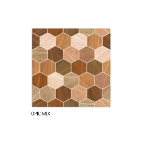 Design hexagonal texture en bois antidérapant plancher en céramique yiles 40x40cm - Product Image 1
