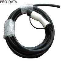 Câble de charge pour véhicule électrique PRODATA personnalisé avec fiche PVC blindée, 32A 16A 5m, IEC 62196 Type 2 J1772 Type 1, OEM/ODM disponible