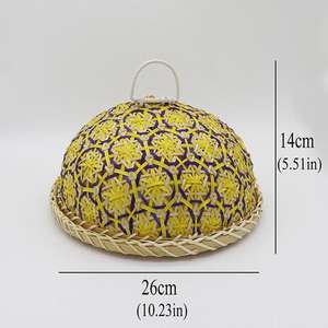 Plateau de service fait à la main en bambou, avec couvercle, nouveau, vente en gros du Vietnam, - Product Image 2