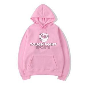 Sweat à capuche en molleton coloré, haut personnalisé avec Logo brodé - Product Image 1