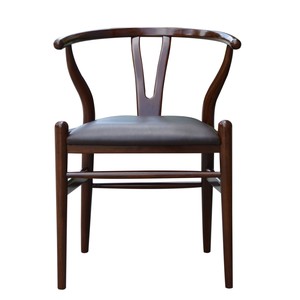 Chaise de salle à manger en bois de style mid-century avec structure en bois massif, mobilier confortable pour salle à manger - Product Image 5