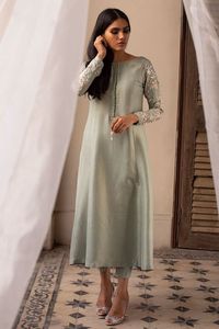 KAMEEZ-NEW--ELEGANT y STYLISH--LONG, pantalón elegante WITH-BEAUTIFUL---ZARI el trabajo, ropa de fiesta, boda = 2021 - Product Image 2