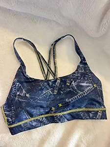 Women Strappy Sublimated Sports Yoga <b>Bra</b> Fitness Workout Running Cross Back <b>Bra</b> with <b>Removable</b> <b>Pads</b> - Product Image 5