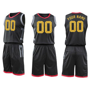 Uniforme de basket-ball en polyester respirant de haute qualité, ensembles grande taille - Product Image 1