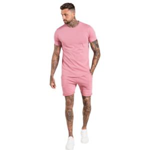 Conception personnalisée Couleur De Contraste de panneau De Bloc de Coton T-shirt et Ensembles Courts/2020 Hommes shorts - Product Image 4