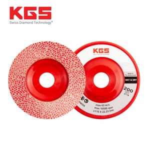 KGS الماس الهجين قرص رفراف 115/22.2 مللي متر M14 للحجر طحن الحافة باستخدام المرن أو بوش زاوية طاحونة - Product Image 5