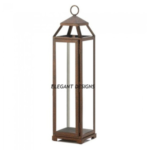 New Arrival Gold Plated Metal Lantern Classic Stylish <b>Square</b> Shape Modern Fast Selling Premium Quality <b>Candle</b> Lantern Christmas - Product Image 6