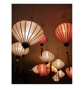 Linternas de seda pintadas a mano para colgar en la pared/lámpara de bambú Natural 20cm 30cm 45cm para fiesta en casa boda decoración de Año Nuevo regalo - Product Image 1