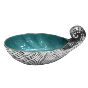 Modern Eco-Friendly Aluminum Metal <b>Enamel</b> Seashell <b>Dish</b> Set Polished Fruit Bowls for Serving for Holidays and Dinners - Product Image 1