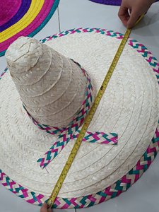 Manufacture Vietnam Customized logo Palm Leaf Straw <b>Hat</b> <b>for</b> Festival Party Holiday New Year <b>Wedding</b> Decoration Wicker Gift - Product Image 3