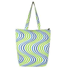 Bolso de lona de algodón para mujer, bolsa de compras de tejido informal con cremallera para chicas - Product Image 6