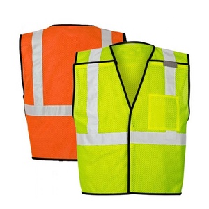 Workpro — gilet de sécurité anti-poussière en maille réfléchissante de haute visibilité, avec poches, pour la Construction - Product Image 1