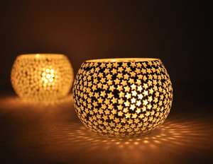 Handmade New Mosaic Glass <b>Tealight</b> Candle <b>Holders</b> Best Quality Indoor and Outdoor Home Decorations for Christmas - Product Image 2