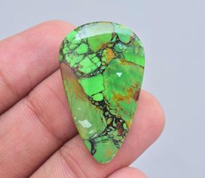 Green Copper Turquoise Cabochon Wholesale Turquoise All Mix Shapes Loose Wire Wrapping Jewelry Turquoise <b>Stone</b> For Jewelry - Product Image 3
