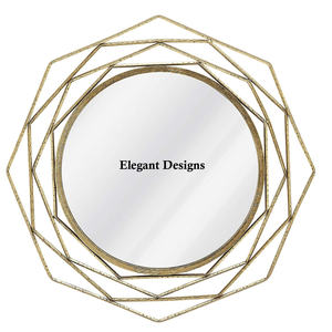 Miroir mural en métal élégant fait à la main de qualité supérieure Design unique Décoration de maison bon marché pour tenture murale - Product Image 5