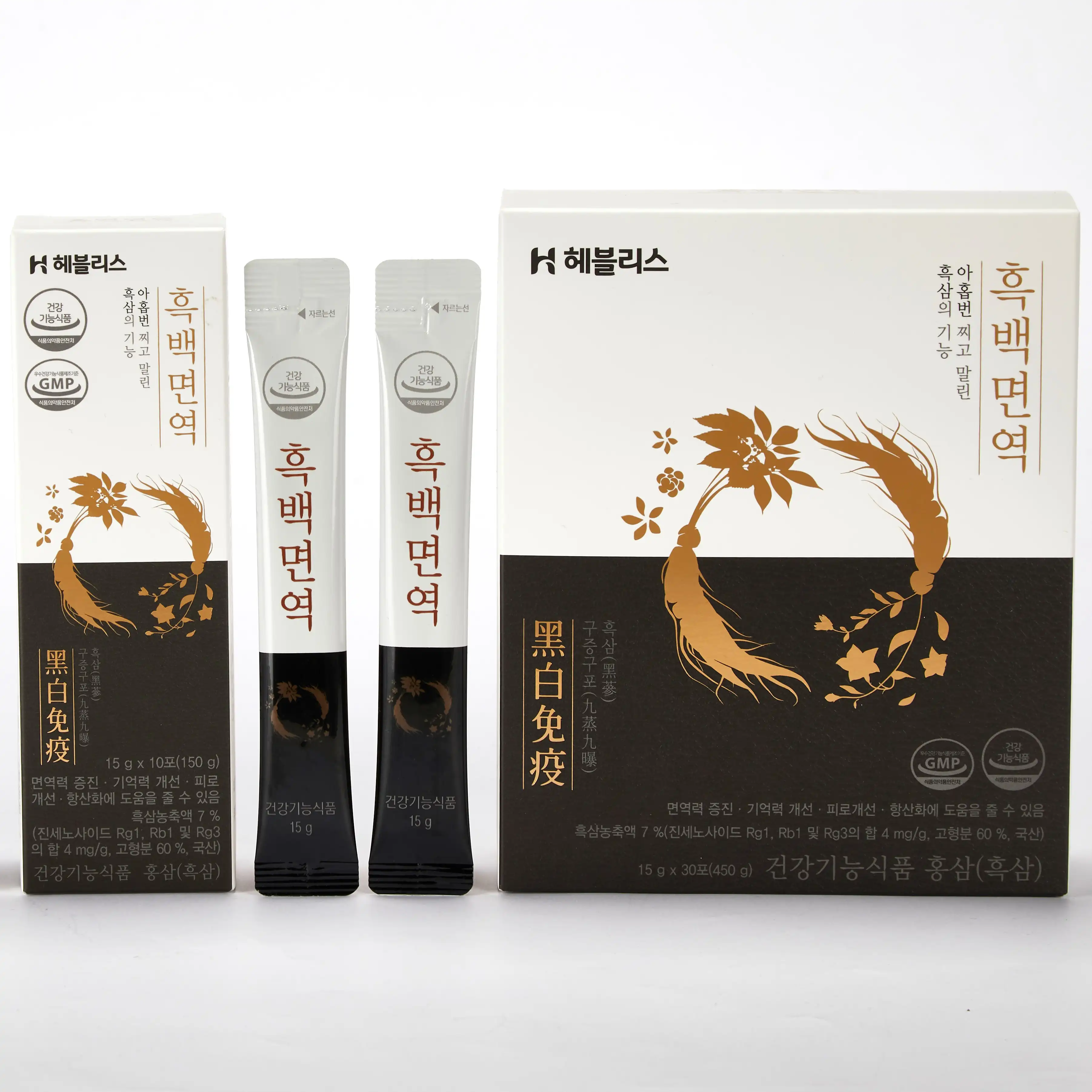 (TOP) Ginseng extract Supplement from Korea Black Ginseng Steamed and Dried for 9 times Repeatedly 10 times higher Rg3 Saponin
