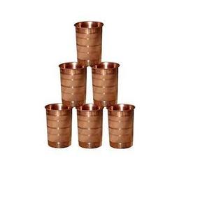 Vasos de cobre 100% puro para cóctel, vasos de cobre para embalaje personalizado, producto en oferta, las 6 piezas - Product Image 1