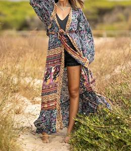 Designer Digital Print Womens Long <b>Kimonos</b> Full Sleeves India Wholesaler Custom Vintage <b>Kimono</b> - Product Image 4