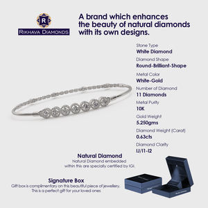 2022 nueva colección 10K anillos de moda de diamantes reales para mujeres Material de oro blanco buen precio en Joyería de diamantes reales auténticos - Product Image 3