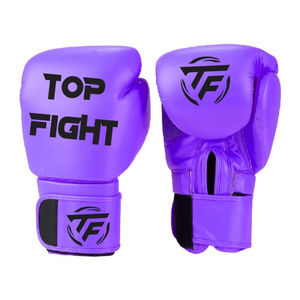 Último diseño Guantes de competición profesional 100% Guantes de boxeo de cuero de vaca con cordones Guantes de boxeo de cierre - Product Image 3