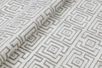 Tapis géométriques modernes de haute qualité, faits sur mesure, sculptés à la main, brodés jacquard, antidérapants, à poils moyens, en laine et soie, pour enfants et salons.