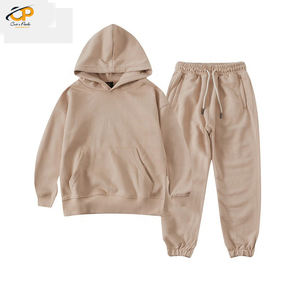 Automne hiver ensemble deux pièces de haute qualité pour enfants survêtement de fitness grande taille avec logo personnalisé survêtement en tissu doux - Product Image 3
