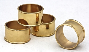 Custom Made Napkin Ring Brass And Copper flatware napkin ring sets for dining table - Product Image 2