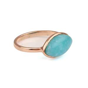 2025 nouveauté 925 bague fine en argent Sterling 8x16mm Marquise pierre précieuse Smithsonite naturelle Rose éternité Vermeil lunette réglage - Product Image 5