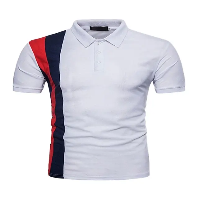 Günstige 190g Business Plus Size Custom Logo Polo T-Shirt für Männer Casual Sommer Herren Baumwolle Anpassbare OEM Tie Technics Style Gua