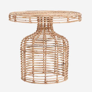 <b>Round</b> Rattan Side <b>Table</b> - Product Image 1