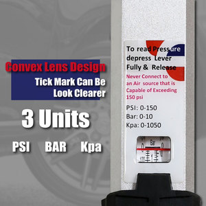 เครื่องเติมลมยางแบบพกพา LEMATEC 0-150PSI ตัวเครื่องอะลูมิเนียมหล่อขึ้นรูป พร้อมเกจวัดแรงดันสำหรับยานพาหนะ - Product Image 3