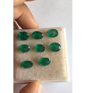 Esmeralda Natural grado AAA excelente brillo Color verde corte ovalado 10,0*8,0mm origen zambiano IGI certificado 18,50 Cts fabricación de joyas - Product Image 3