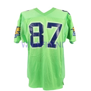 Camiseta de uniforme de fútbol americano de secado rápido para hombre personalizada, camiseta de práctica de entrenamiento transpirable con visualización de nombre y número - Product Image 1