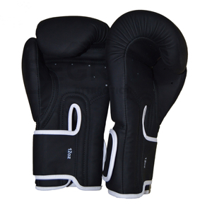 Guantes de boxeo en forma de China, diseño personalizado de gimnasio, boxeo, entrenamiento, cuero negro, Fitness, rojo, Logo personalizado de PVC, Color MMA - Product Image 6