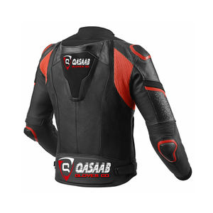 Chaqueta de cuero sintético para hombre, cazadora de Moto a prueba de viento con cuello levantado - Product Image 2