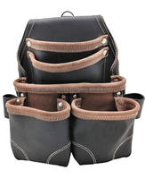 Haute qualité design personnalisé logo barbier étui en cuir pochette à outils ceinture à outils styliste cisailles hanche sac en cuir cisailles pochette de ceinture
